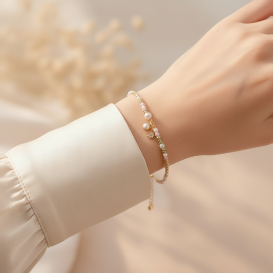 Bracelet en acier inoxydable doré