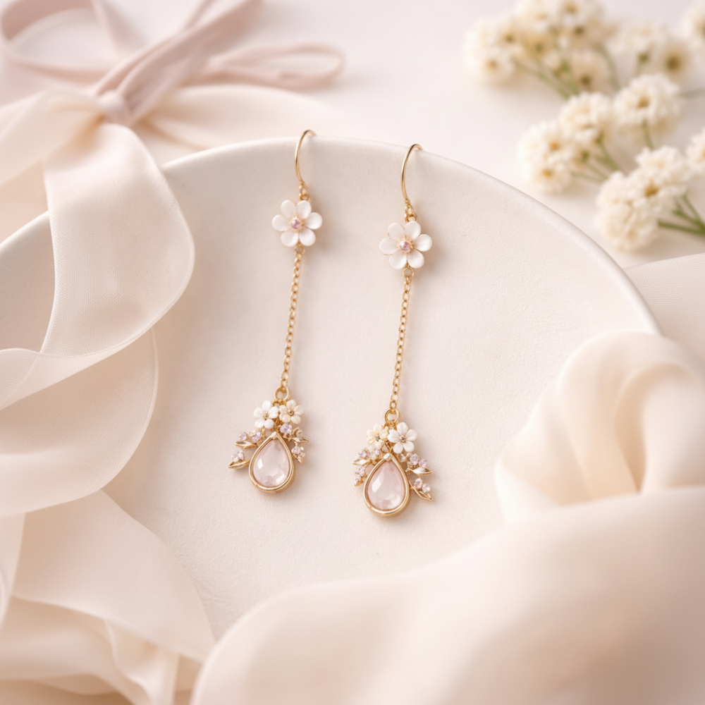 Boucles d'oreilles en acier inoxydable doré