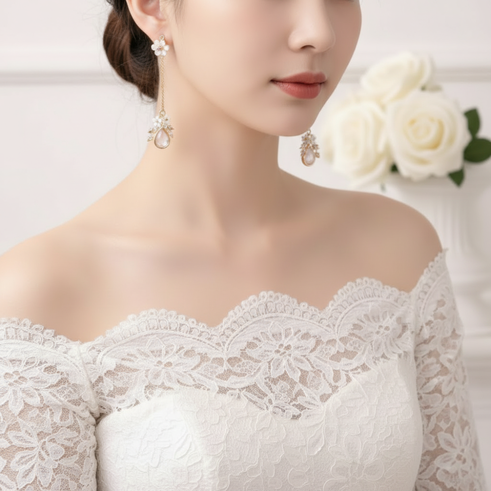 Boucles d'oreilles en acier inoxydable doré