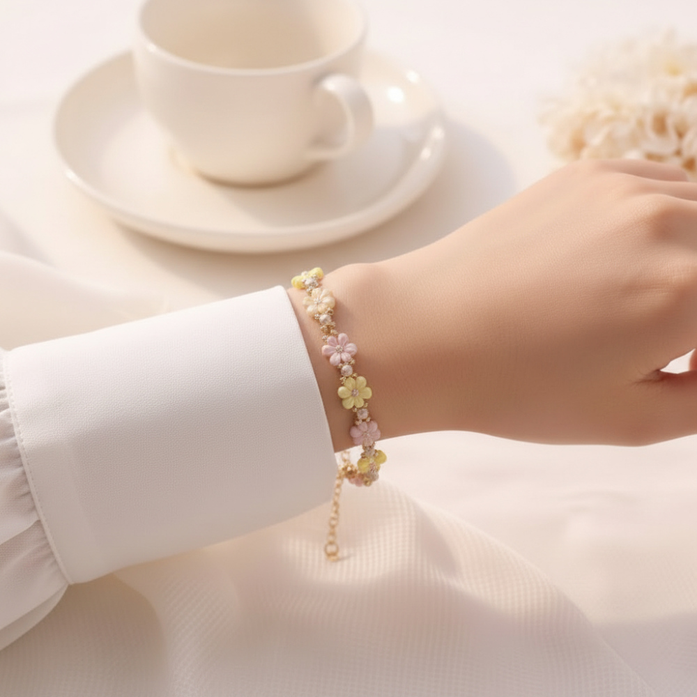 Bracelet en acier inoxydable plaqué or