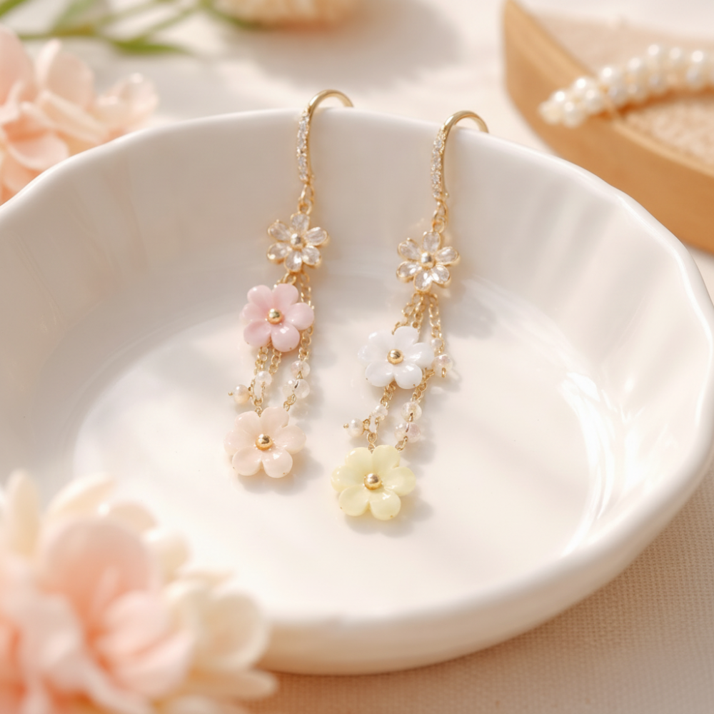 Boucles d'oreilles en acier inoxydable plaqué or