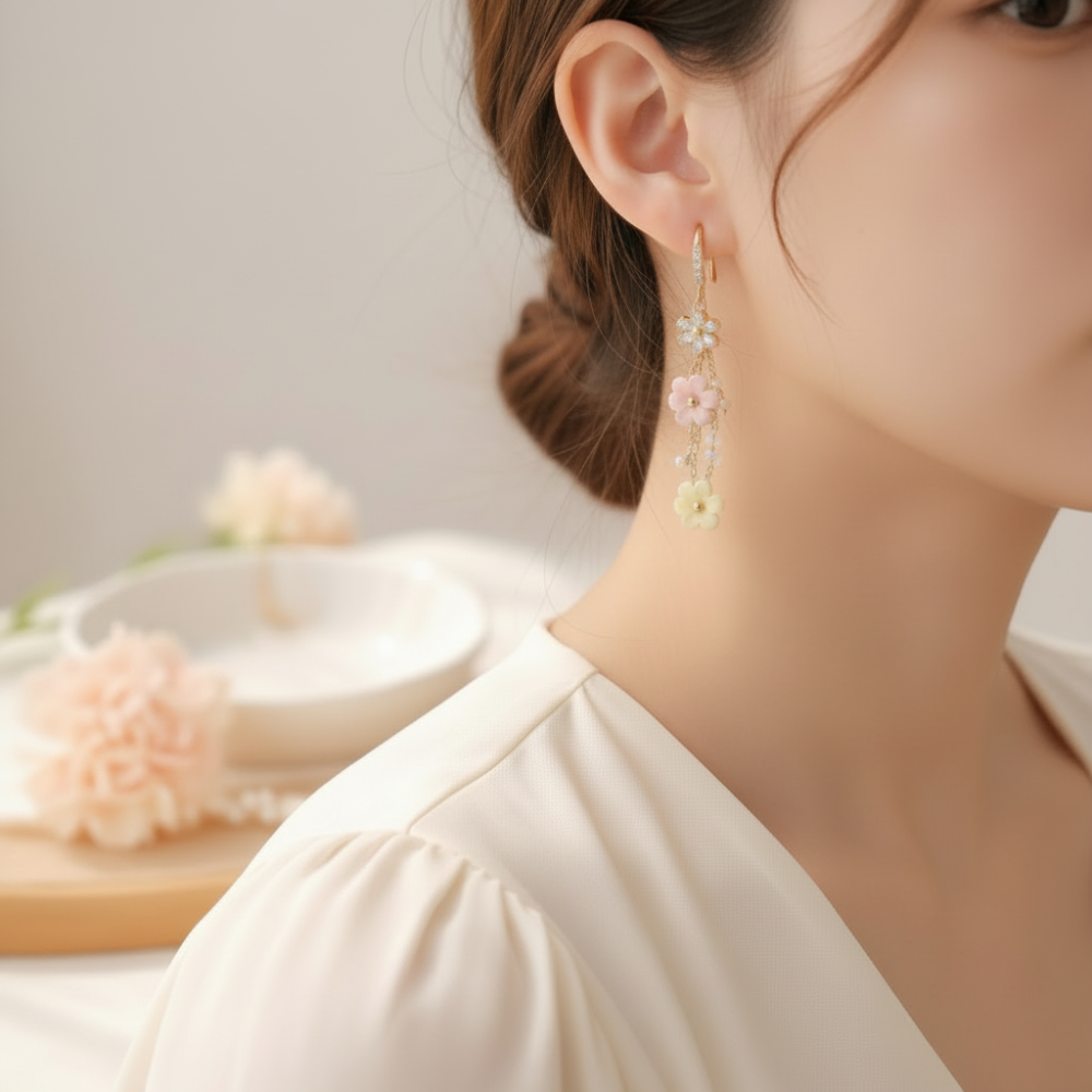 Boucles d'oreilles en acier inoxydable plaqué or