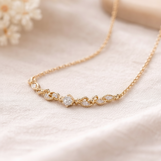 Collier en acier inoxydable doré